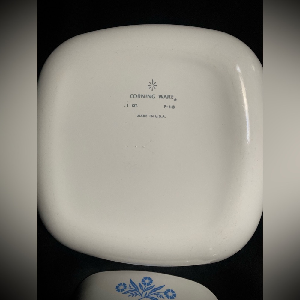Cornflower Corning Ware White Blue Baking Dish - Picture 8 of 11